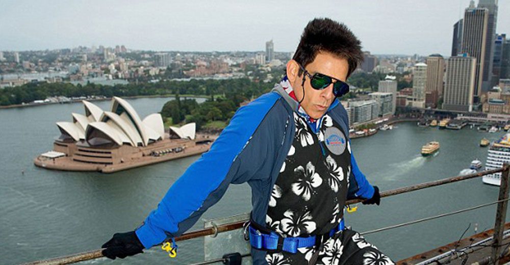 Zoolander struts his stuff on the highest runway in the world
