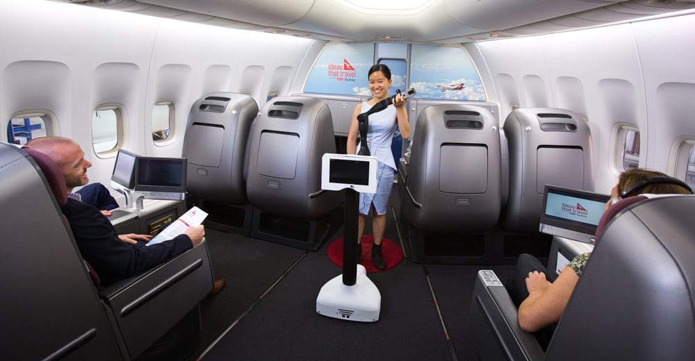 Qantas holds the world's first tech talk in the sky