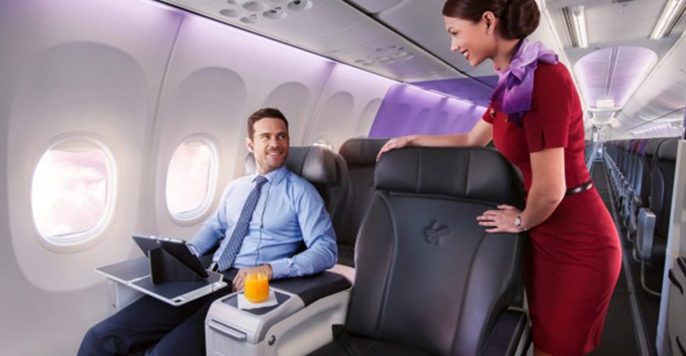 Virgin Australia economy passengers fly with a little extra legroom