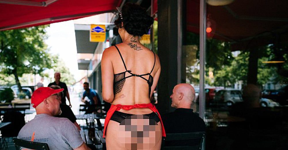 At this cheeky Berlin restaurant, clothes are not on the menu