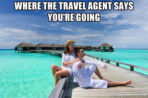 travel agent meme funny