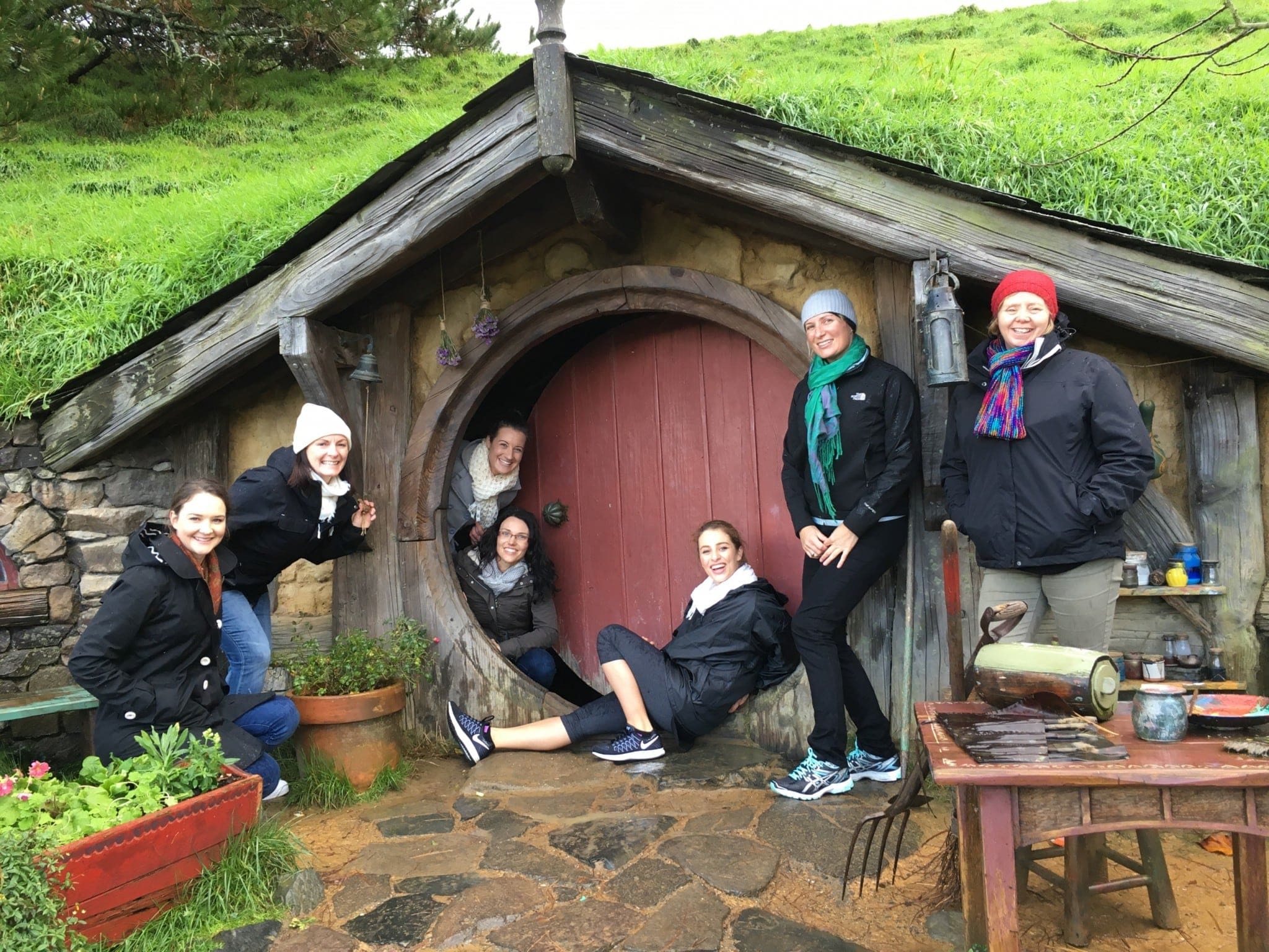 Travellers Choice agents visit Bilbo in Hobbiton_Kirra Holidays famil_2016 -mres