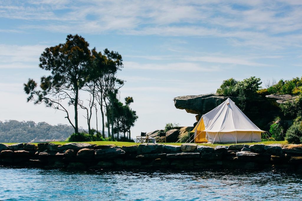 Flash Camp pop-up hotel comes to Sydney Harbour
