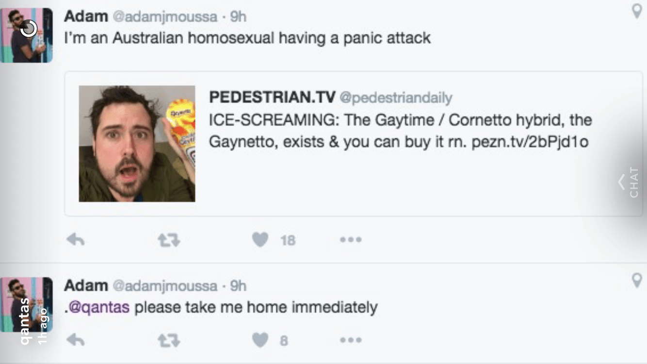 Qantas delivers 'Gaynettos' to desperate Aussie living in NYC 32 img_4829