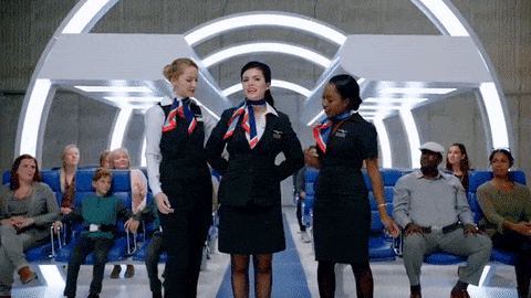 American Airlines' new safety video is so trippy, we love it 26 giphy-3