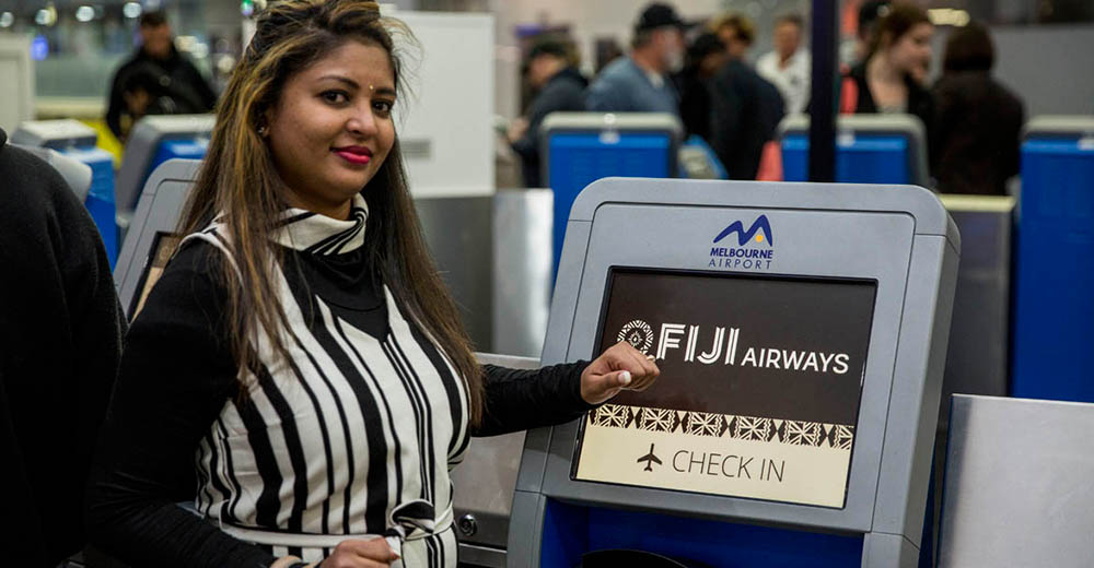 Hello self check-in! Fiji Airways makes it easier to travel through Melbourne Airport