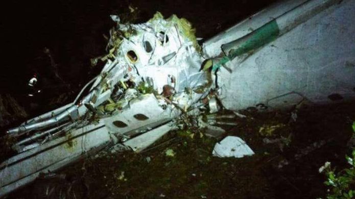 Brazilian football team in Colombia plane crash