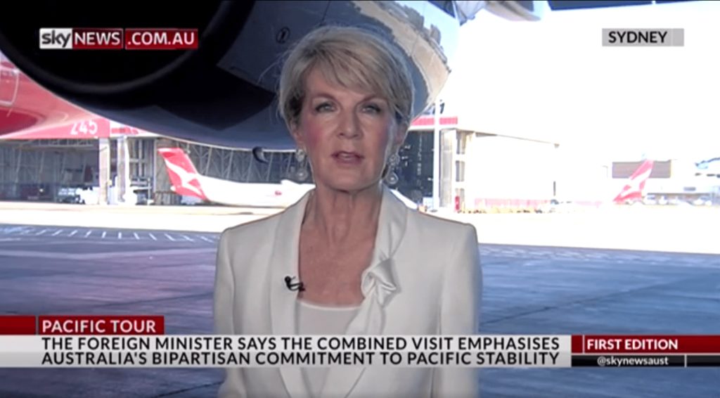 That moment when Australia’s Minister of Foreign Affairs was almost hit by a Qantas plane