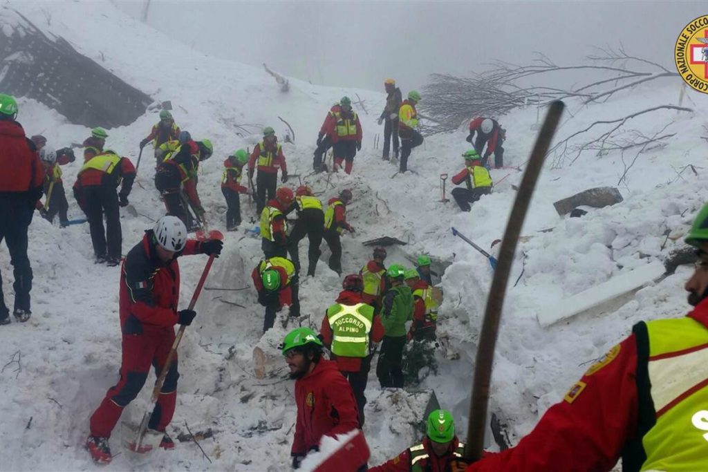 Tourists trapped in Italian avalanche 'survived on snow'