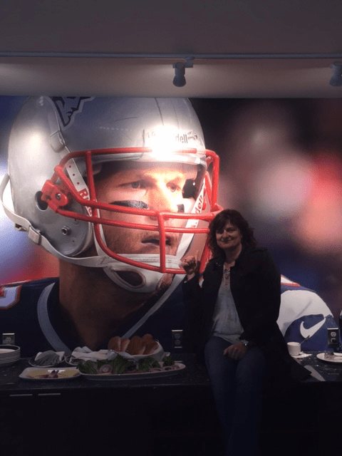 It looks like a picture of friends at a sports game, but the details behind it will make you smile 12 Paula 3