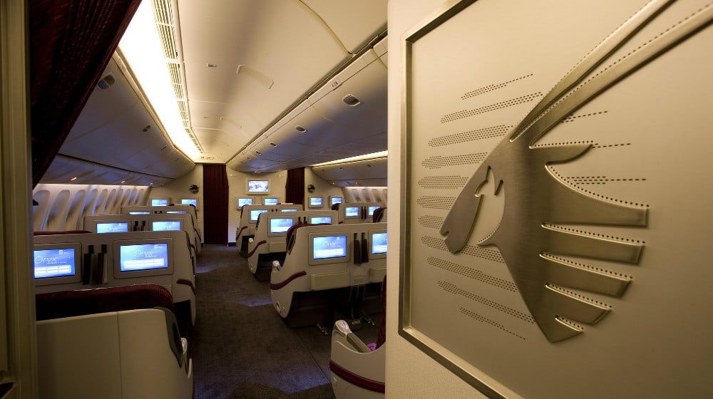 Trump won't let you bring a laptop on board, no worries Qatar Airways will lend you one