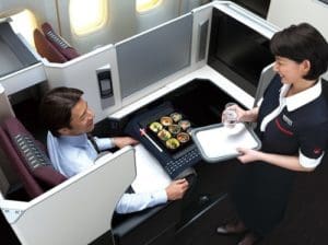 JAL Business Class Meal