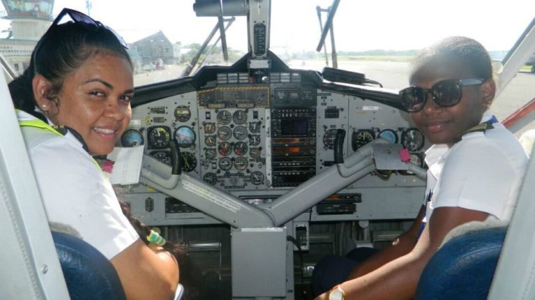 First all women crew take to the skies on Solomon Airlines