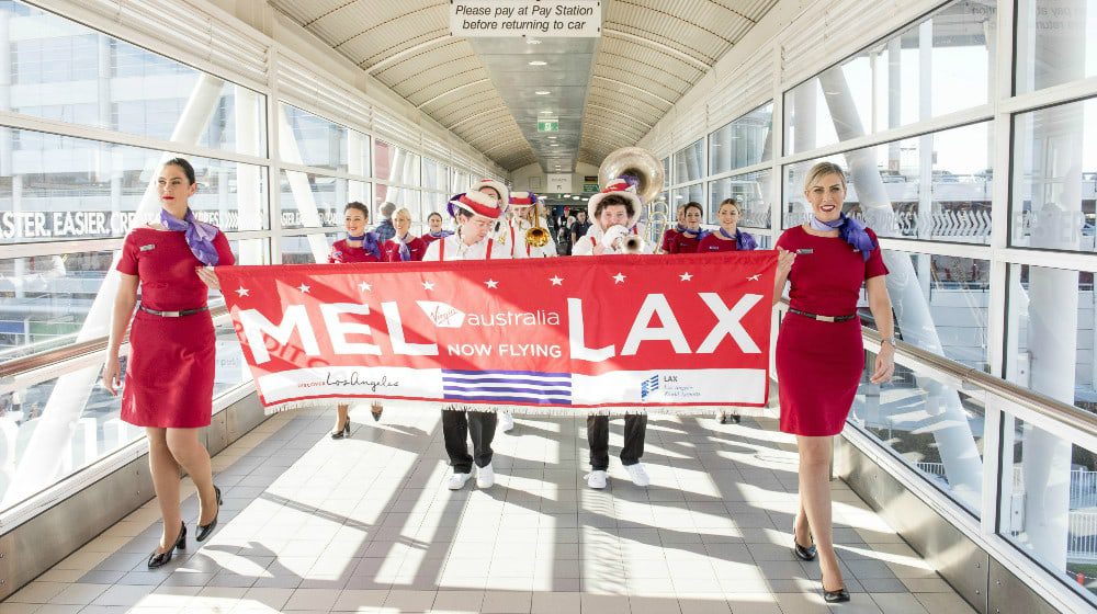 Virgin Australia re-launches flights from Melbourne to L.A. in a very loud, fun & American way