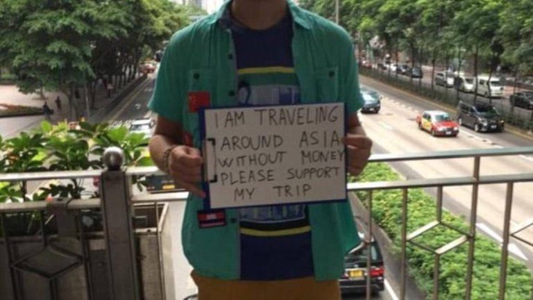 ‘Beg-packers’ are now begging on the streets to fund their travels