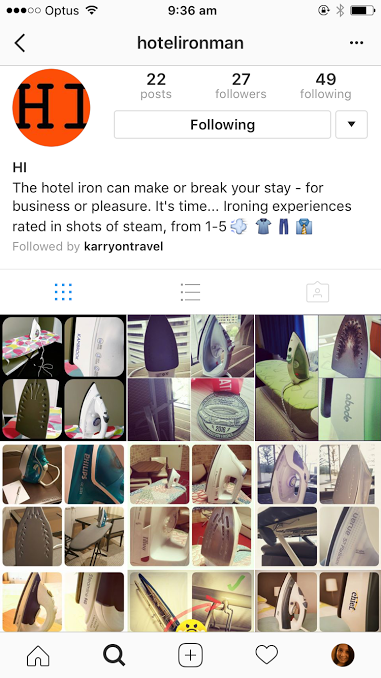 Introducing the Hotel Iron Man - an Instagram page dedicated to reviewing hotel irons, seriously 35 -1