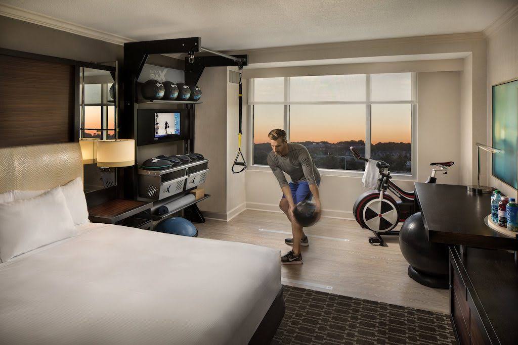 Hilton’s innovative new design brings the gym to your room