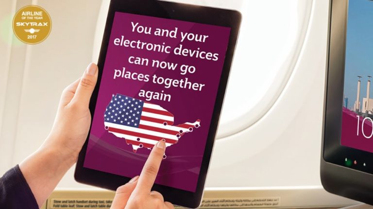 Qatar Airways is now exempt from the US electronics ban