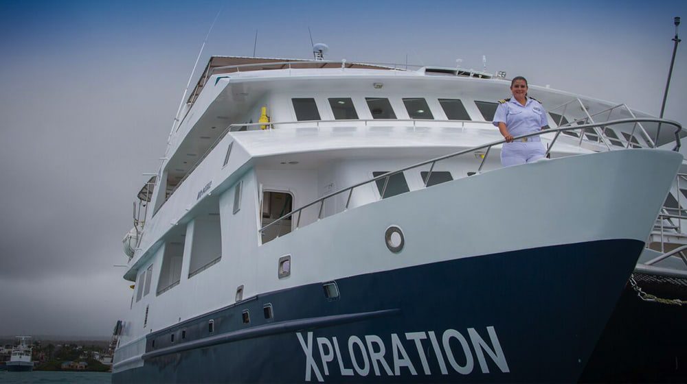 A FEMALE WILL CAPTAIN A CRUISE SHIP AROUND THE GALAPAGOS FOR THE FIRST TIME