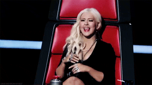 Christina-Aguilera-Excited-Yay-On-The-Voice