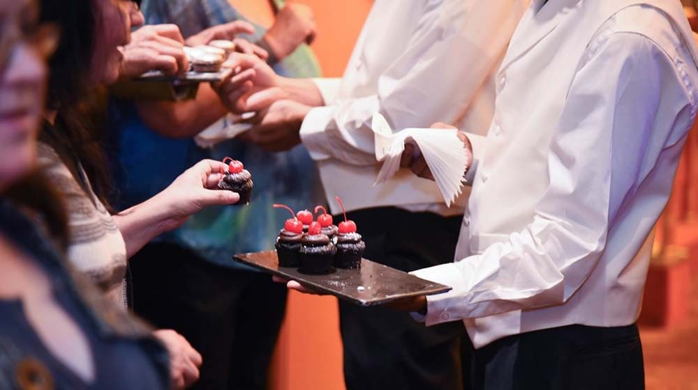 YO CHOCOHOLICS! CRUISE SHIP WAITERS WILL BRING TRAYS OF DESSERT DIRECTLY TO YOU