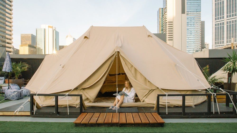 YOU CAN ACTUALLY GO ROOFTOP CAMPING IN THE CENTRE OF MELBOURNE CBD
