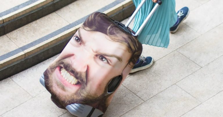 GENIUS: NOW YOU CAN PUT YOUR FACE ON YOUR OWN SUITCASE