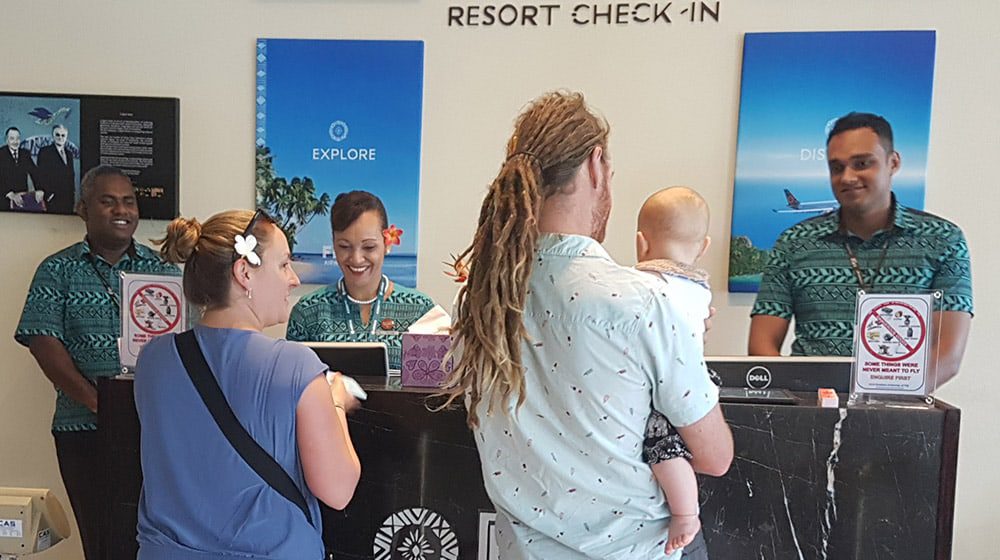 Check-in for your flight & drop off your bags at a Fijian resort