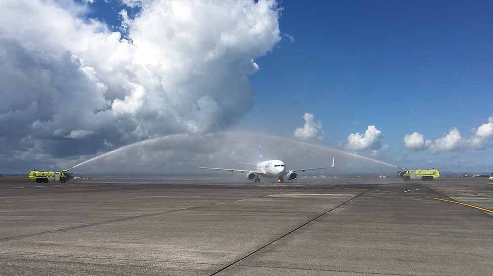Samoa Airways launches! First commercial flight touches down in Auckland