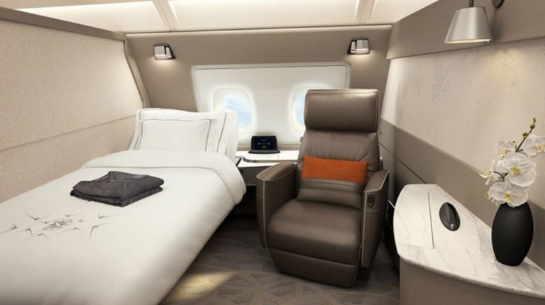 Singapore Airlines’ new First Class cabin is so spacious it makes your bedroom look like a closet