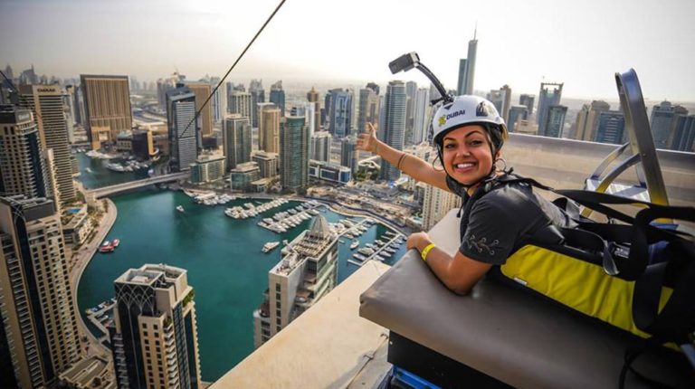 Dubai opens a wild new zip line so daredevils can fly past the city’s skyscrapers
