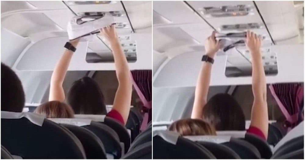 Is this the most bizarre act ever seen on a plane?