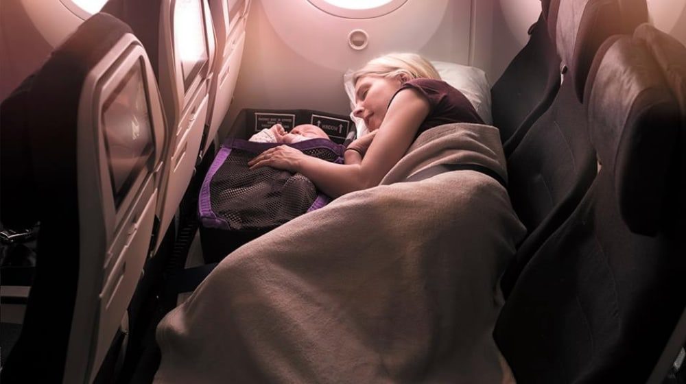 Air New Zealand designs flat beds for infants so parents can chill during take off