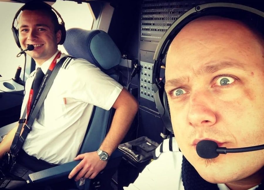 BUT FIRST, LET ME TAKE A SELFIE: Pilots caught on Snapchat mid-flight