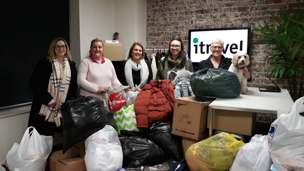 WINTER COAT APPEAL: Hundreds share the warmth with itravel