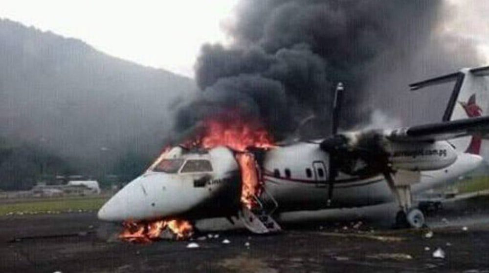 Torched aircraft prompts State of Emergency in Papua New Guinea's Mendi