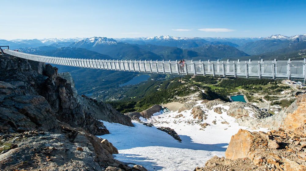 HOLD YOUR BREATH: Terrifying sky-high suspension bridge opens in Canada