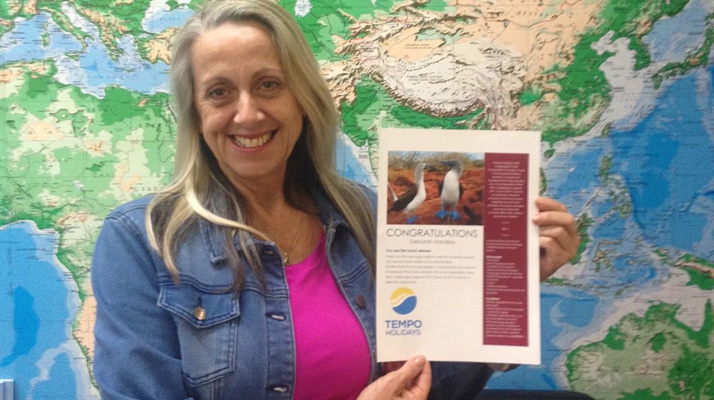 HERE SHE COMES: Travel Agent heads to The Galapagos after WINNING a trip