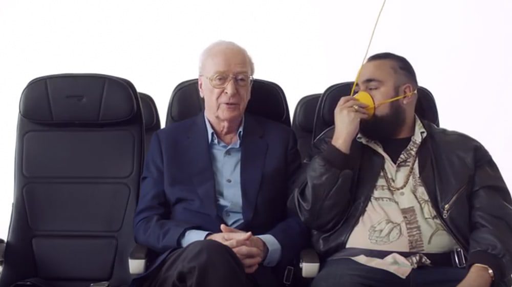 ABSOLUTELY FABULOUS: Sir Michael Caine & Joanna Lumley star in BA's safety video