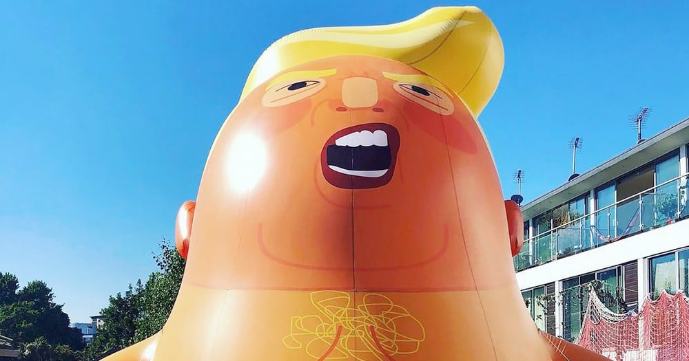 FULL OF HOT AIR: Trump baby blimp set to fly over London