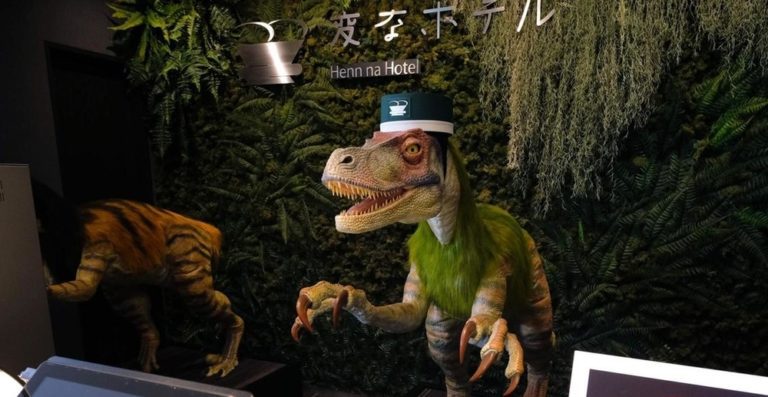 WEIRD AND WONDERFUL: These Japanese hotels are staffed by robot dinosaurs