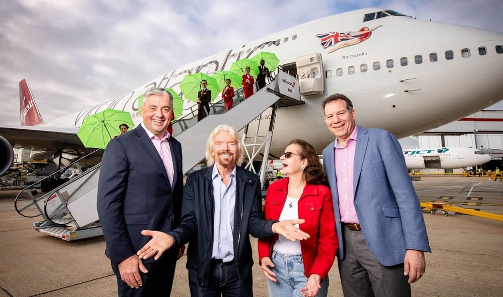 CLEAN FLYING: Virgin Atlantic uses biofuel to power a commercial flight