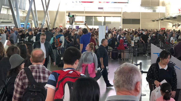 SYDNEY’S SPECTACLE: 100 flights cancelled at Sydney Airport over heavy rain