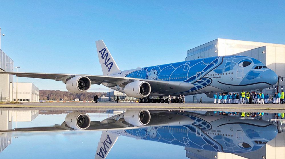 FLYING SEA TURTLE: Check out All Nippon Airways' first Hawaii-themed A380