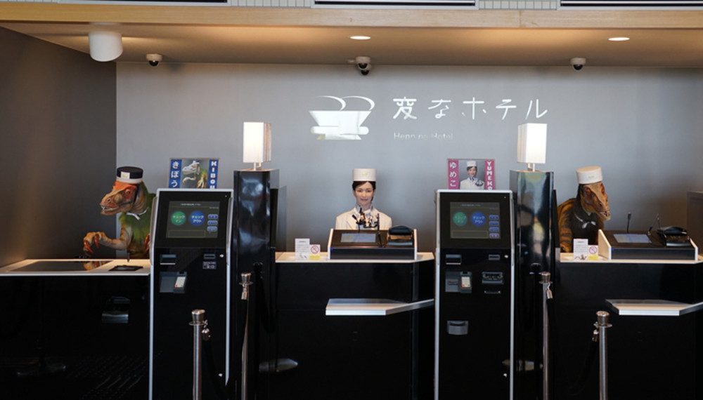 HUMANS NEEDED: A Japanese hotel has fired half its robot workforce