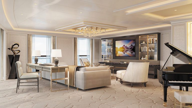 TAKE A BERTH: The largest luxury suite at sea will have a spa & US$200,000 bed