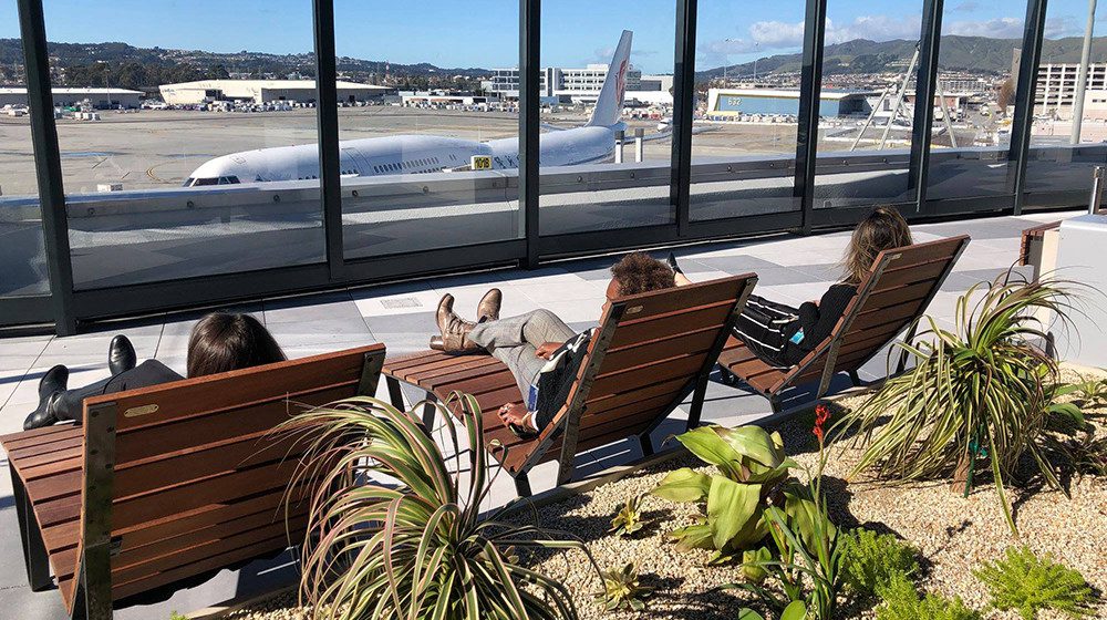 San Fran Airport opens outdoor terrace for travellers who prefer open-air waits