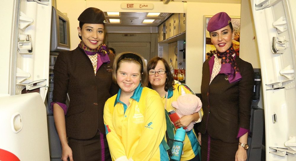 PROUD PARTNER: Etihad farewells Australian Special Olympics team