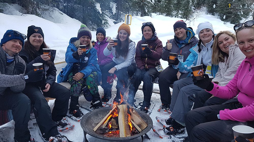 FIRST PICTURES OF... consultants in ski boots & hitting the Canadian snow