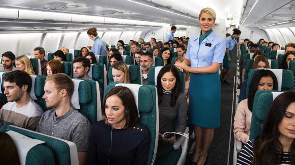 INFLIGHT SPACE: Aer Lingus' new fare will ensure the middle seat stays empty